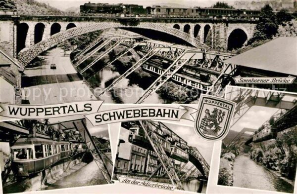 Elberfeld Wuppertal Schwebebahn Sonnborner Brücke Adlerbrüc