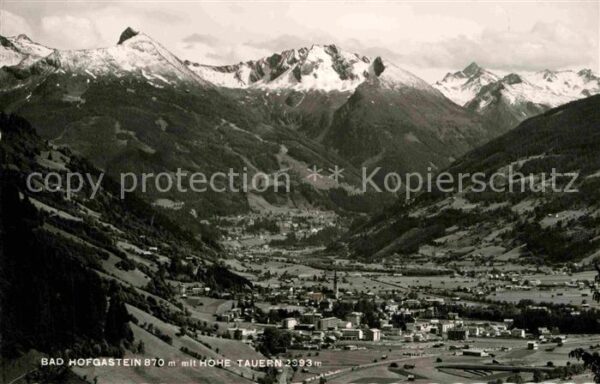 Bad Hofgastein Gesamtansicht mit Alpenpanorama Hohe Ta