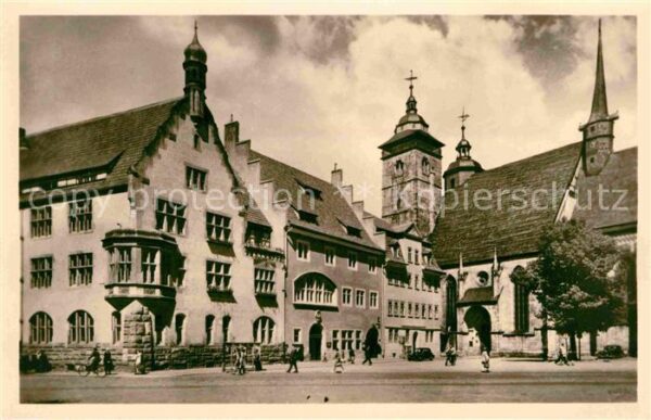 Schmalkalden Altmarkt mit Rathaus