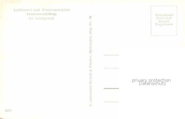 Frauenwald Thueringen Im Lenkgrund Winterpanorama Luftkurort – Bild 2