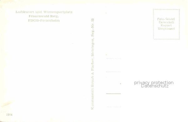 Frauenwald Thueringen FDGB Ferienheim Luftkurort Wintersportp – Bild 2