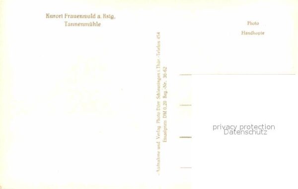 Frauenwald Thueringen Tannenmühle Landschaftspanorama Kurort – Bild 2
