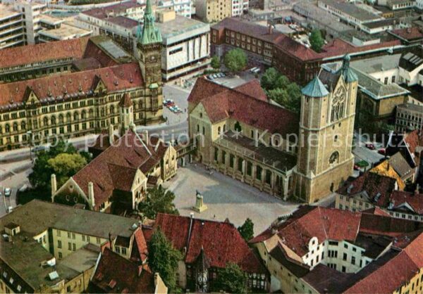 Braunschweig Burgplatz Rathaus Fliegeraufnahme