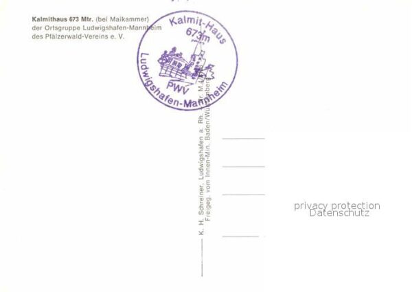 Maikammer Kalmithaus Schutzhütte Pfälzer Wald Fli – Bild 2