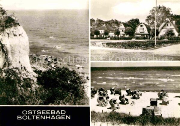 Boltenhagen Ostseebad Steilküste Strand Häuserpartie