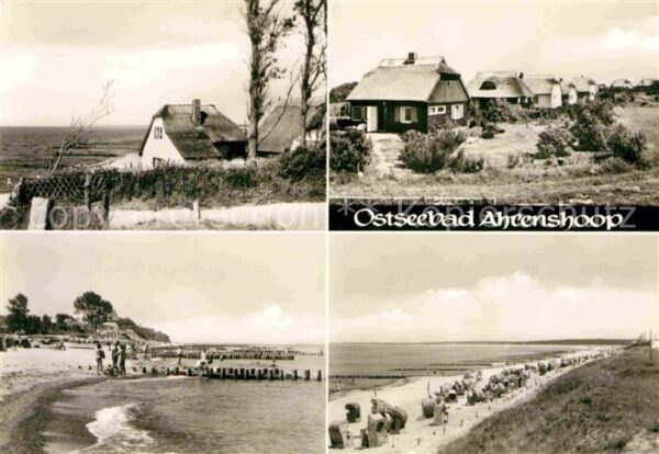 Ahrenshoop Ostseebad Häuserpartie Küste Strand