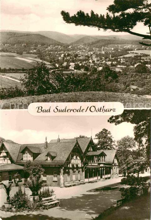 Bad Suderode Panorama Blick vom Bückeberg Kurpark Ba
