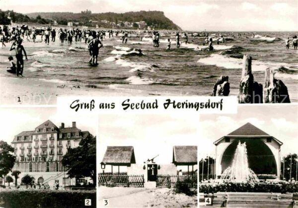 Heringsdorf Ostseebad Usedom Strandleben Erholungsheim Solidarität M