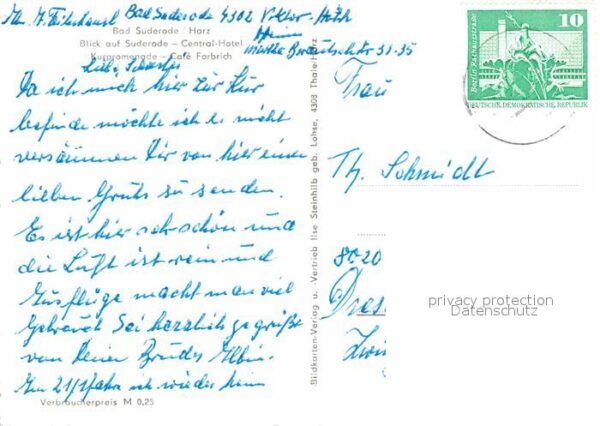 Bad Suderode Ortsansicht mit Kirche Central Hotel Ku – Bild 2