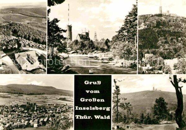 Grosser Inselsberg Berggaststätte Sender Landschaftspanora