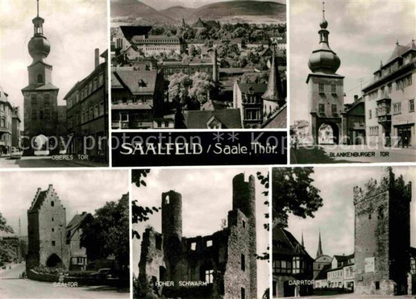 Saalfeld Saale Oberes Tor Saaltor Hoher Schwarm Ruine