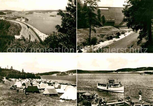 Poehl Vogtland Talsperre Stausee Sperrmauer Campingpla