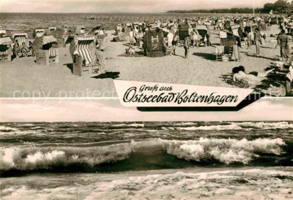 Boltenhagen Ostseebad Strandleben Brandung Stürmische See