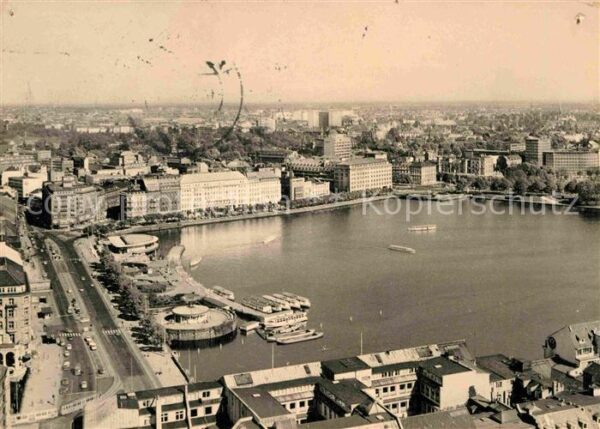 Hamburg Jungfernstieg und Binnenalster Fliegera