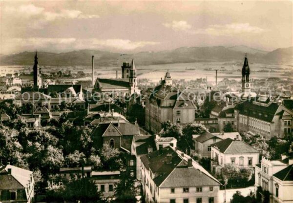 Zittau Blick über die Stadt Zittauer Gebirge