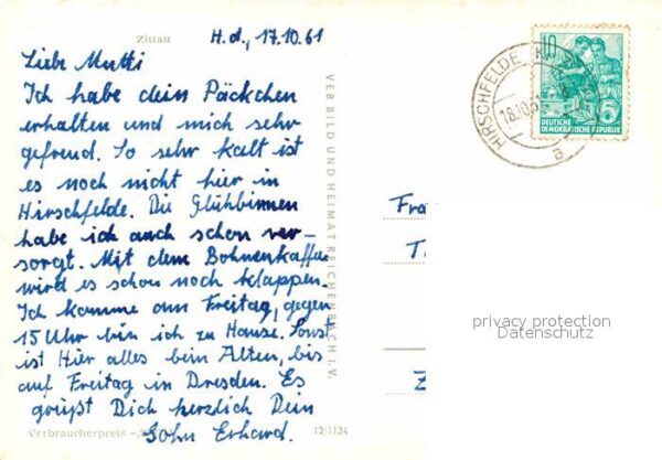 Zittau Blick über die Stadt Zittauer Gebirge – Bild 2