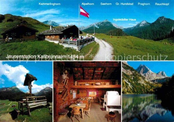 Weissbach Lofer Jausenstation Kallbrunnalm am Diesbachs
