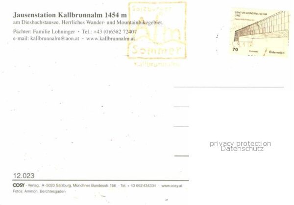 Weissbach Lofer Jausenstation Kallbrunnalm am Diesbachs – Bild 2