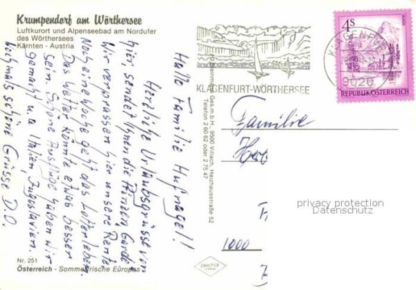 Krumpendorf Woerthersee Luftkurort und Alpenseebad Fliegeraufna – Bild 2