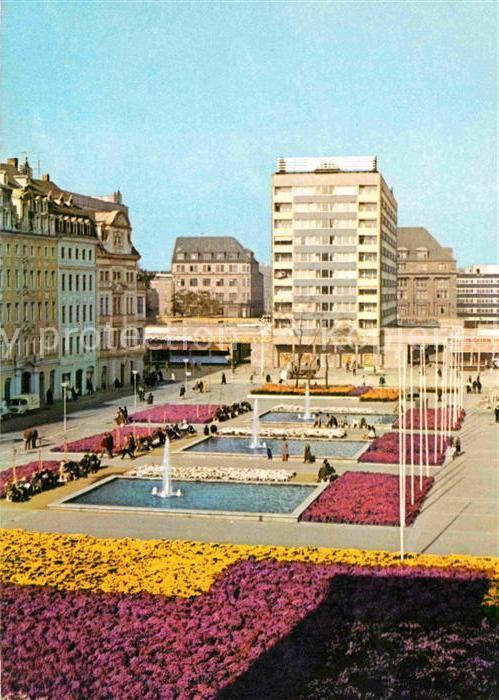 Leipzig Sachsenplatz Wasserspiele Messestadt