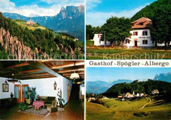 Lengmoos Ritten Gasthof Albergo Spögler Alpenpanorama