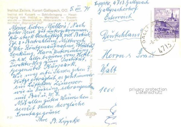 Gallspach Institut Zeileis Kurpark Schloss Marktp – Bild 2