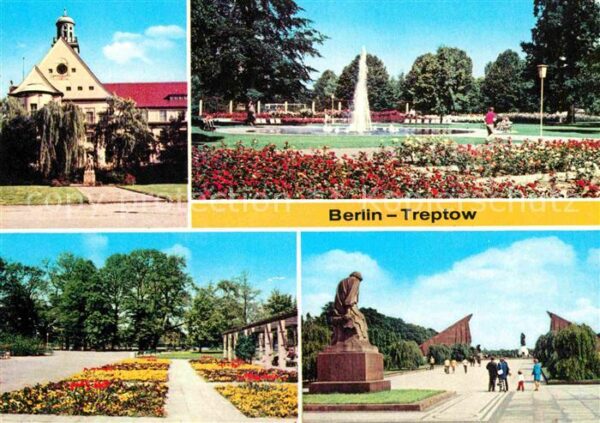 Treptow Berlin Rathaus Rosengarten Treptower Park Sowj