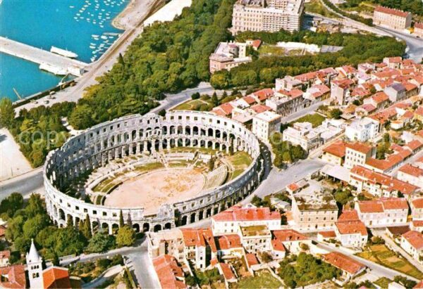Pola Pula Croatia Arena Fliegeraufnahme