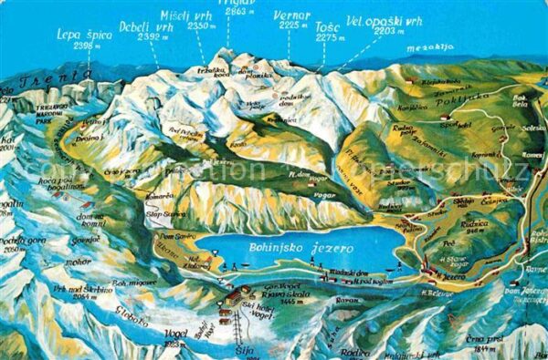 Bohinj und Umgebung Wocheiner See Julische Alp