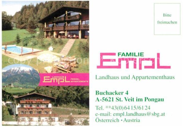 St Veit Pongau Landhaus Appartementhaus Familia Empl S