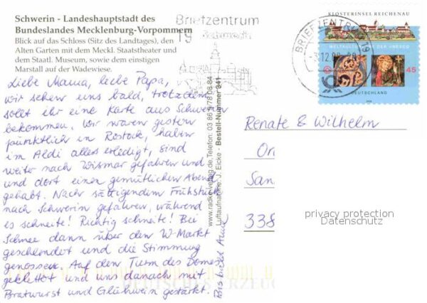 Schwerin Mecklenburg Schloss Alter Garten Staatstheater Muse – Bild 2