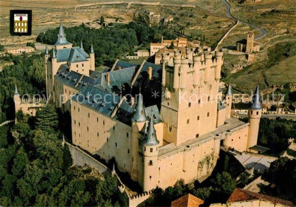 Segovia Alcazar vista aerea Burg