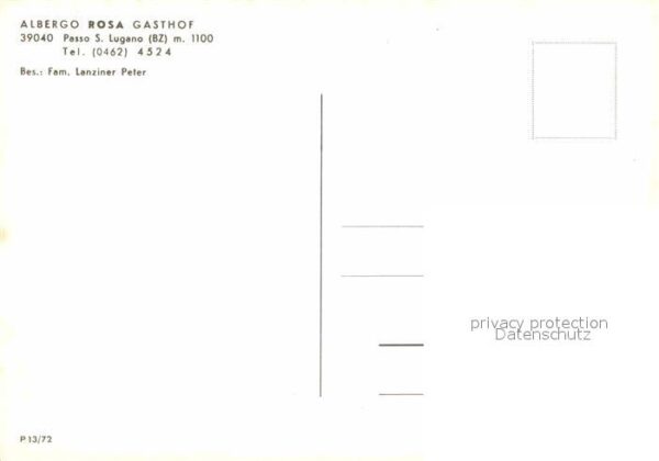 Passo San Lugano Albergo Rosa Gasthof San Lugano Pass – Bild 2