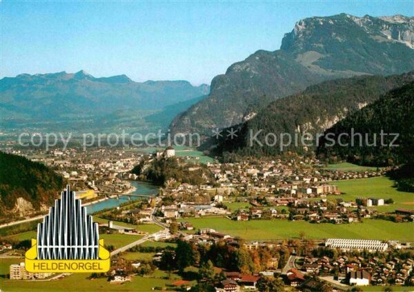 Kufstein Tirol Gesamtansicht mit Alpenpanorama Kaiserg