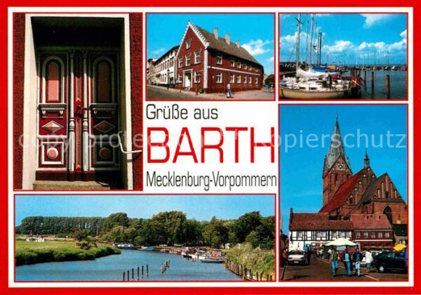 Barth Eingangsportal Hafen Marktplatz Kirche
