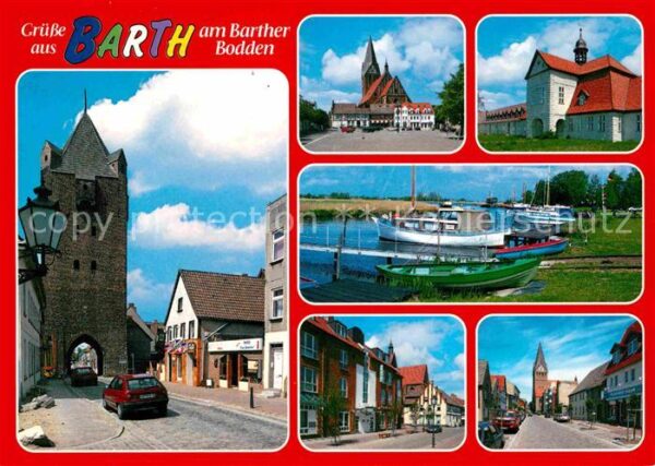 Barth Teilansichten Tor Marktplatz Kirche Haf