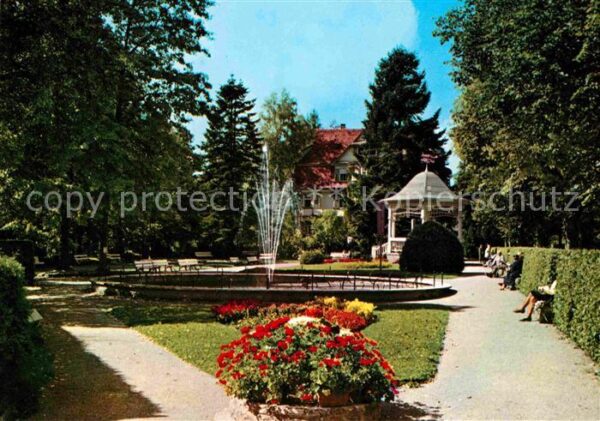 Koenigsfeld Schwarzwald Partie im Kurpark
