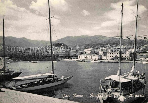 San Remo Riviera dei fiori Il porto Blumenküste