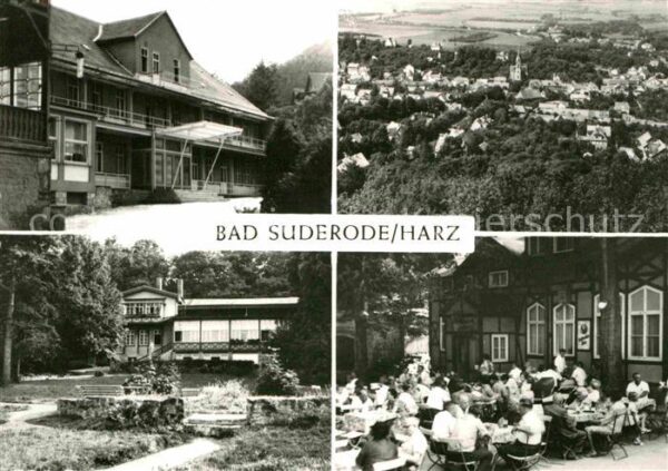 Bad Suderode Kurhaus Ortsansicht Victor Höth Heim Au