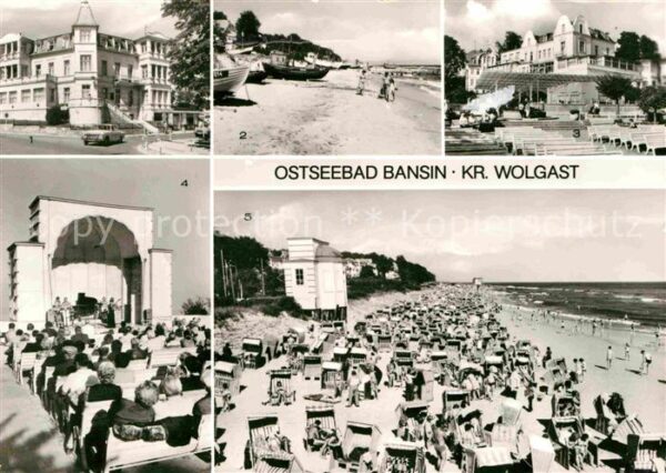 Bansin Ostseebad FDGB Erholungsheime Fischerstrand Konze