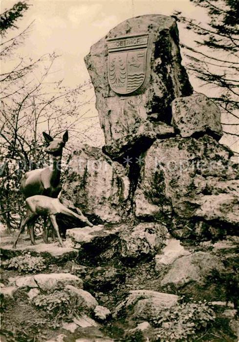 Oberhof Thueringen Hirschgruppe am Dr Külz Platz