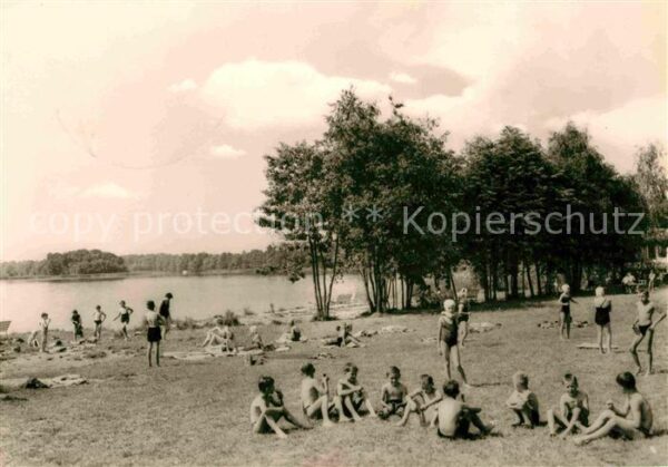 Deutschbaselitz Badestrand Waldbad