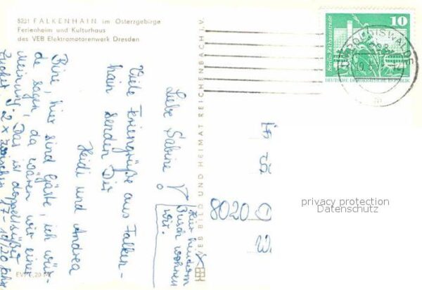 Falkenhain Altenberg Erzgebirge Ferienheim Kulturhaus des VEB Elektromo – Bild 2