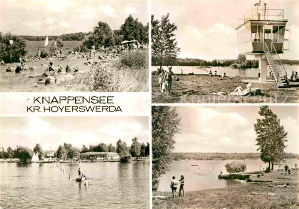 Knappensee Oberlausitz Badestrand Regattaturm