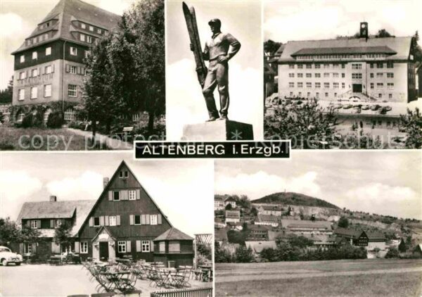 Altenberg Erzgebirge Teilansichten Sanatorium Gaststätte Den