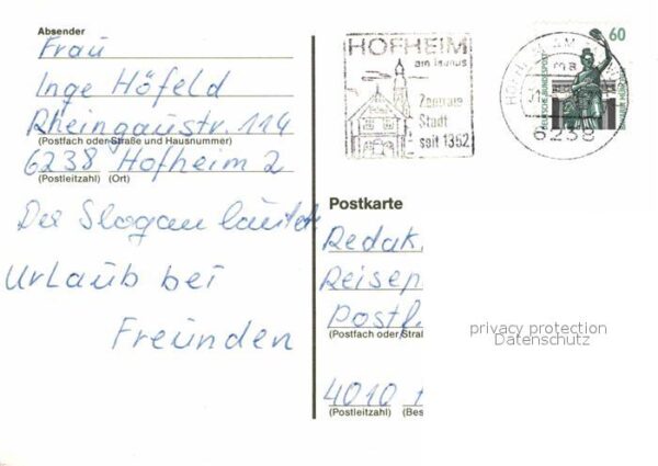Frankfurt Main Zeichnung Höchster Schloss – Bild 2