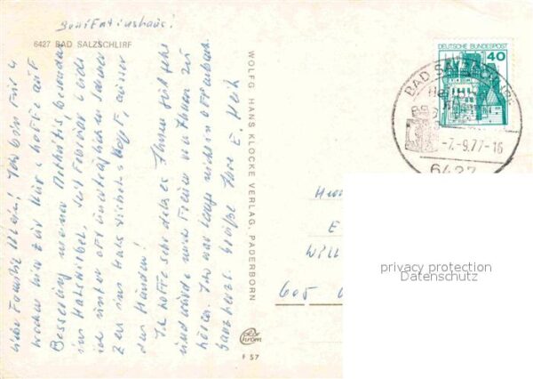 Bad Salzschlirf Teilansicht Hotel Badehof Haus der Stan – Bild 2