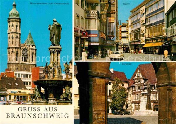 Braunschweig Brunnendenkmal Andreaskirche Burgplatz