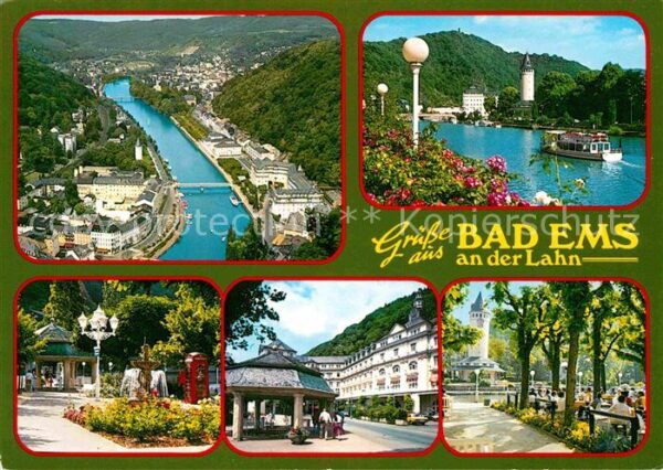 Bad Ems Panorama Kurpark Pavillon