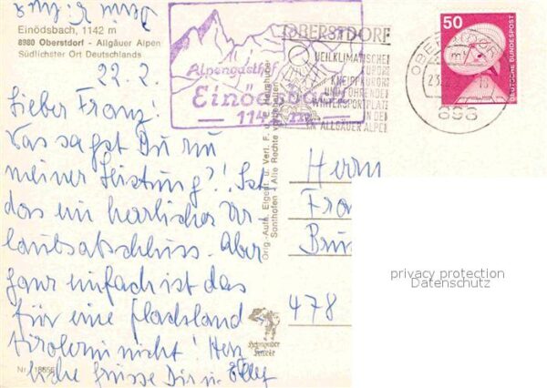 Einoedsbach Trettach Mädelegabel Hochfrontspitze – Bild 2